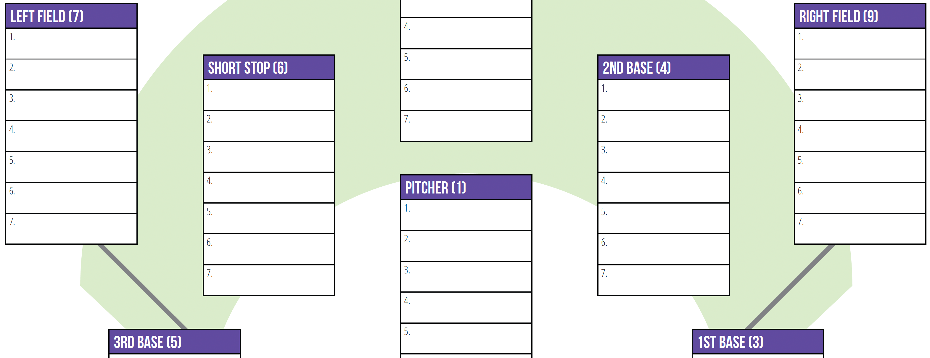 Printable Game Planner